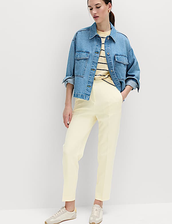 Tapered Ankle Grazer Trousers