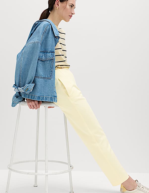 Tapered Ankle Grazer Trousers