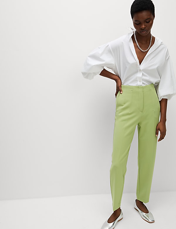 Tapered Ankle Grazer Trousers