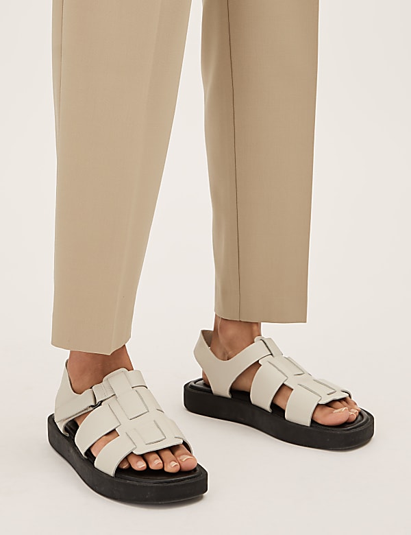 Woven Pleated Ankle Grazer Trousers