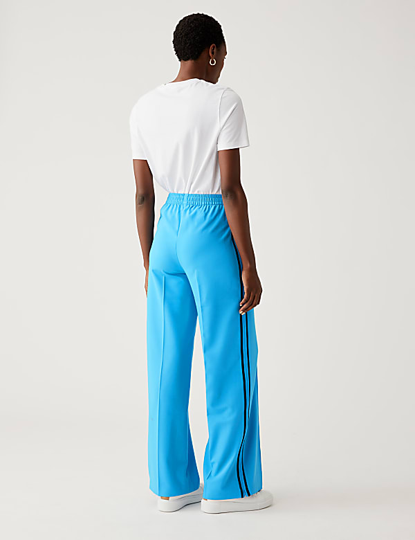 Side Stripe Wide Leg Trousers