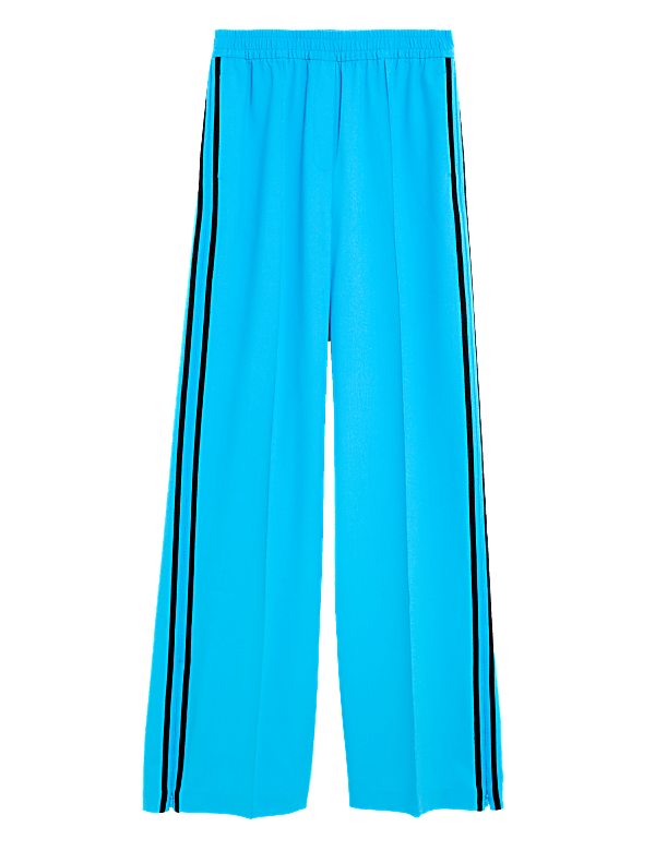 Side Stripe Wide Leg Trousers