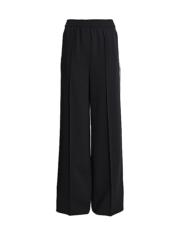 Side Stripe Wide Leg Trousers