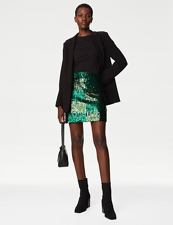 Black short skirt m&s on sale