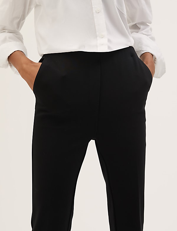 Slim Fit Flare Ankle Grazer Trousers