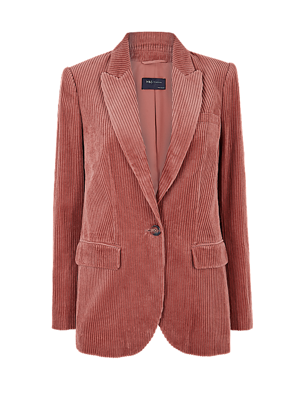 Pure Cotton Corduroy Blazer