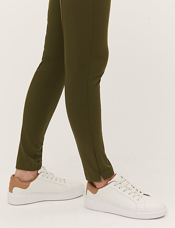 Skinny Ankle Grazer Trousers with Stretch