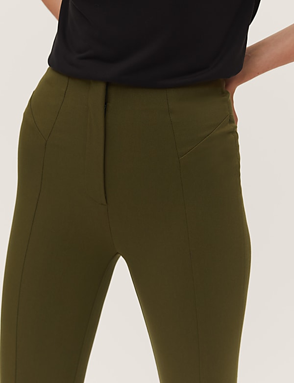 Skinny Ankle Grazer Trousers with Stretch