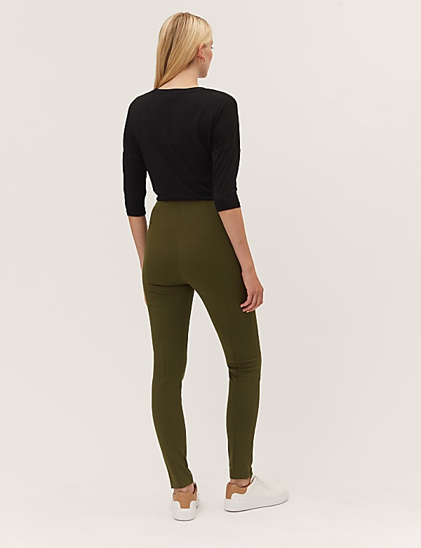 Skinny Ankle Grazer Trousers with Stretch