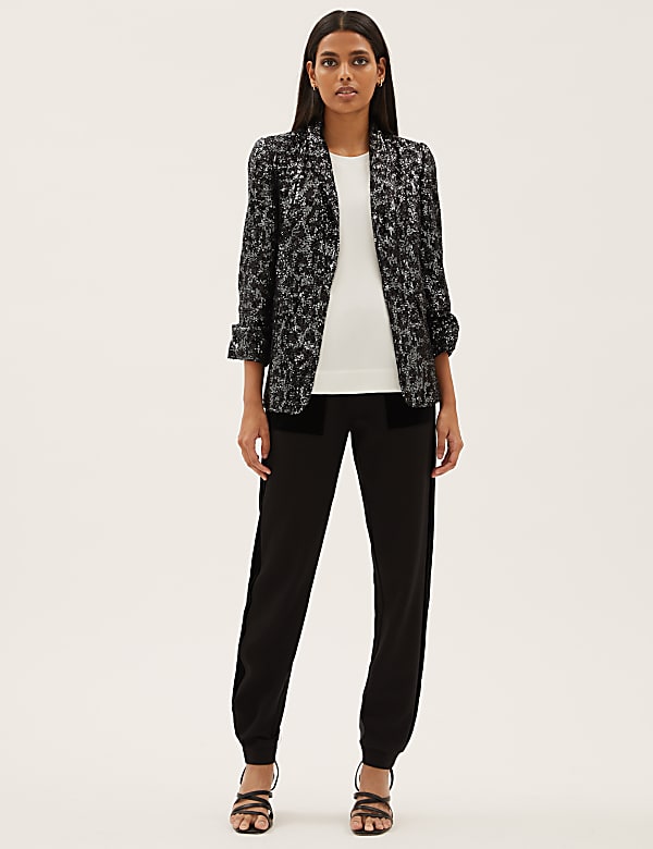 Relaxed Sequin Blazer