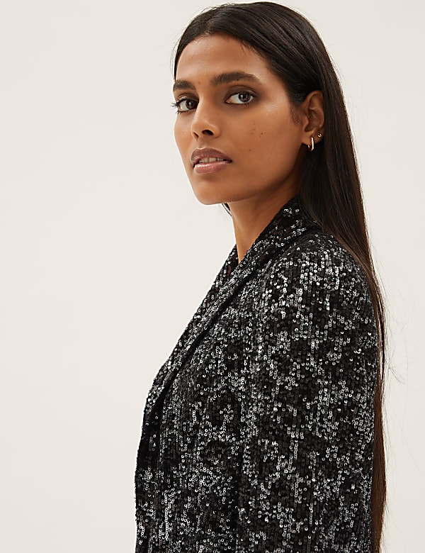 Relaxed Sequin Blazer
