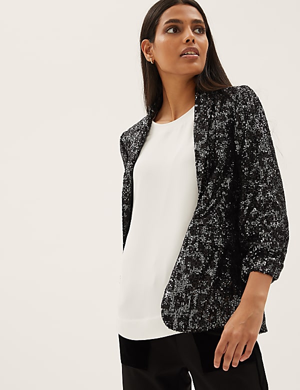 Relaxed Sequin Blazer