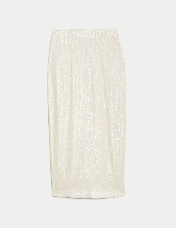 Sequin Midaxi Column Skirt - DK
