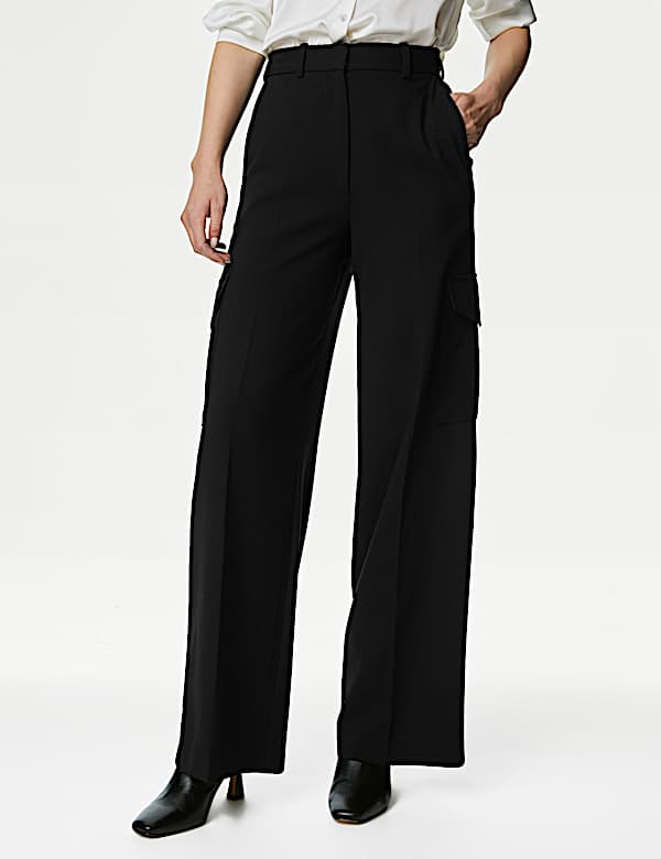 Cargo Wide Leg Trousers - HU
