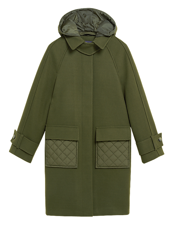 Hooded Relaxed Car Coat