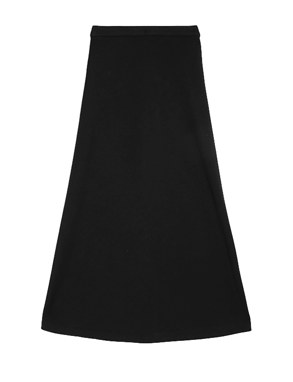 Jersey Midi Circle Skirt