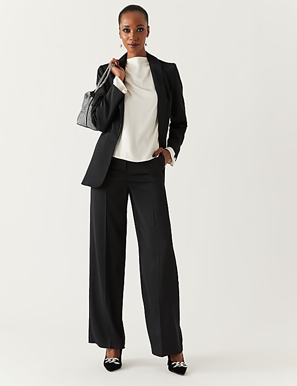 Satin Wide Leg Trousers