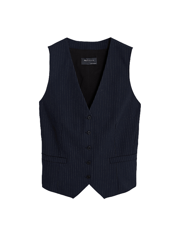 Buy Tailored Pinstripe Waistcoat at Marks Spencer