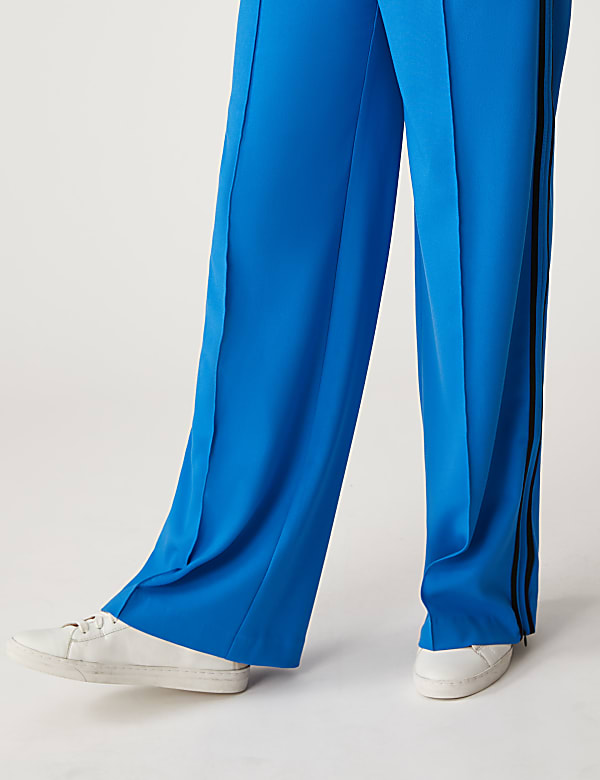 Side Stripe Wide Leg Trousers
