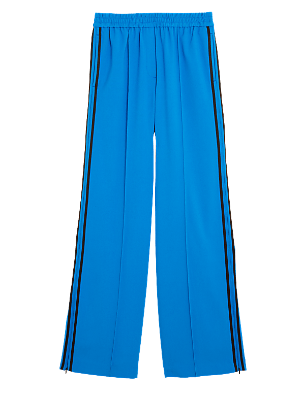 Side Stripe Wide Leg Trousers