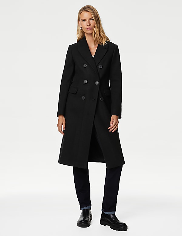 Double Breasted Longline Tailored Coat