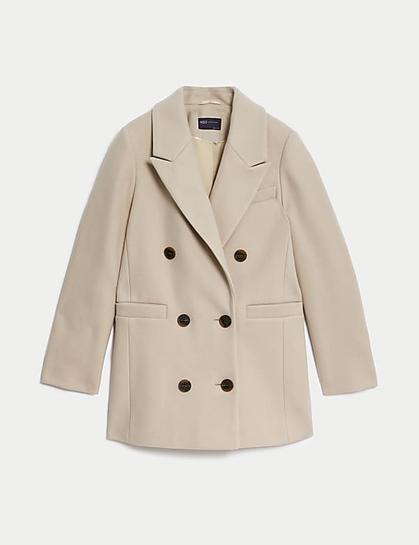Double Breasted Short Coat - US