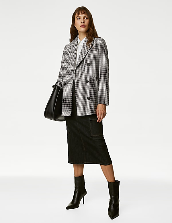 Short check coat outlet