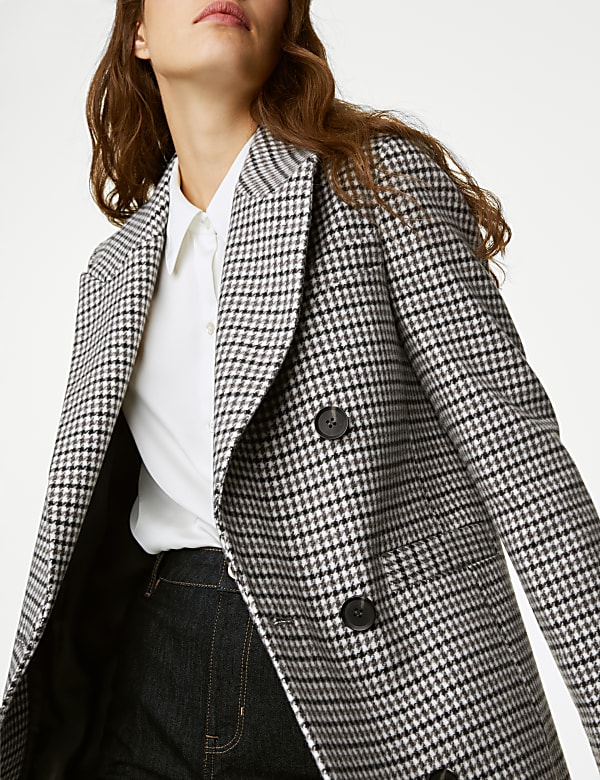 Checked short coat online