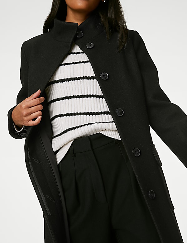Buy Belted Funnel Neck Trench Coat at Marks Spencer