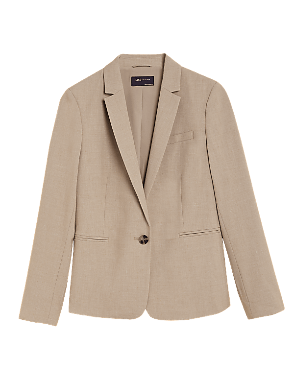 Marl Slim Single Breasted Blazer