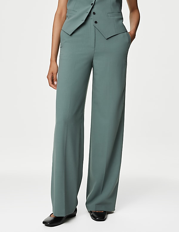 Woven Wide Leg Trousers