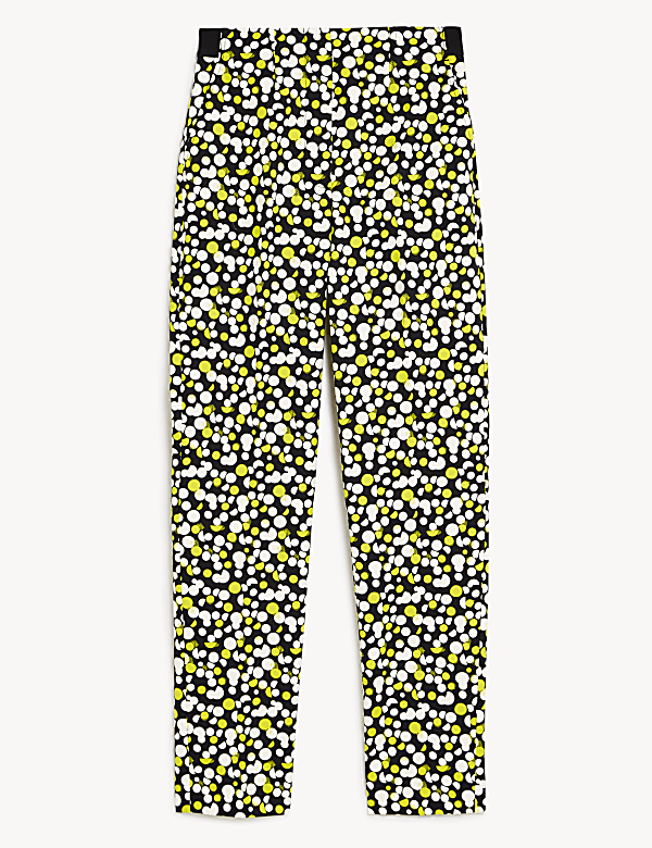 Pantalon coupe slim à imprimé en coton - BE