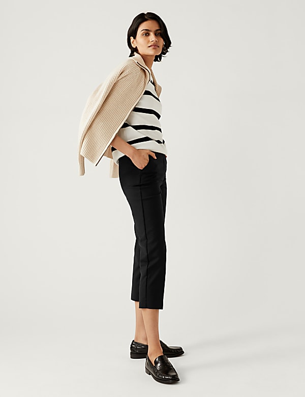 M & s cropped trousers discount
