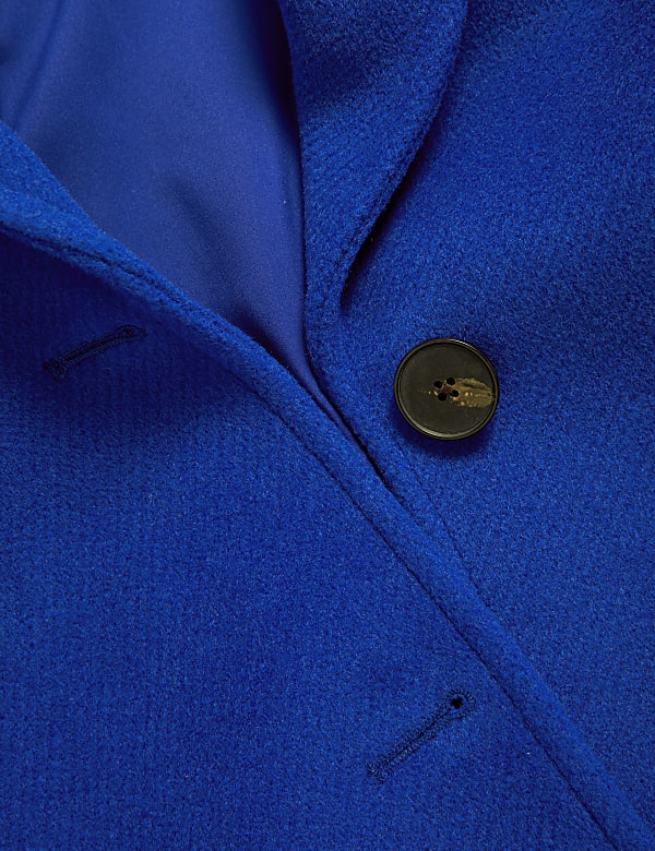 Twill Single Breasted Tailored Coat