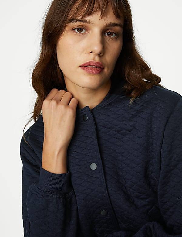 Jersey Quilted Bomber Jacket - KR