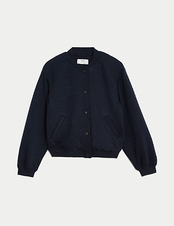 Jersey Quilted Bomber Jacket - KR