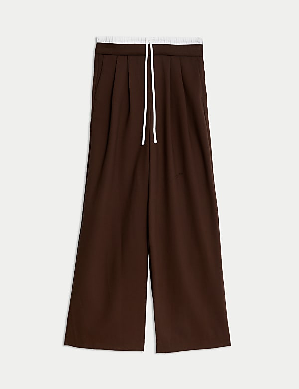 Drawstring Wide Leg Trousers - GR