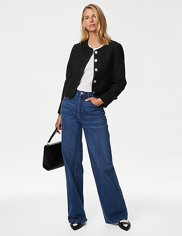 Marks and spencer tweed jacket sale