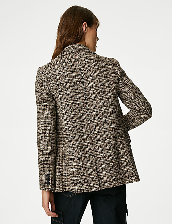Tweed Relaxed Checked Blazer - LV