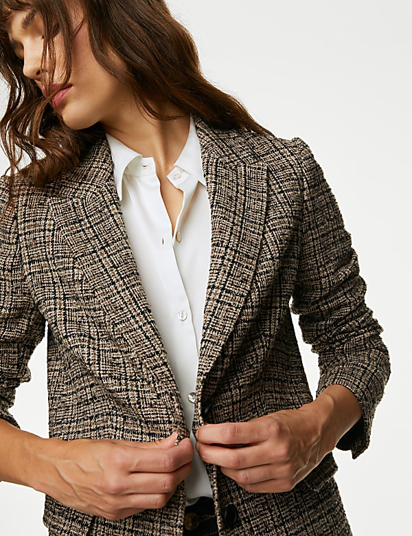 Tweed Relaxed Checked Blazer - LV