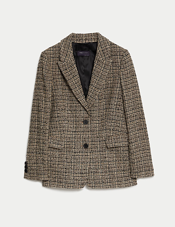 Tweed Relaxed Checked Blazer - LV