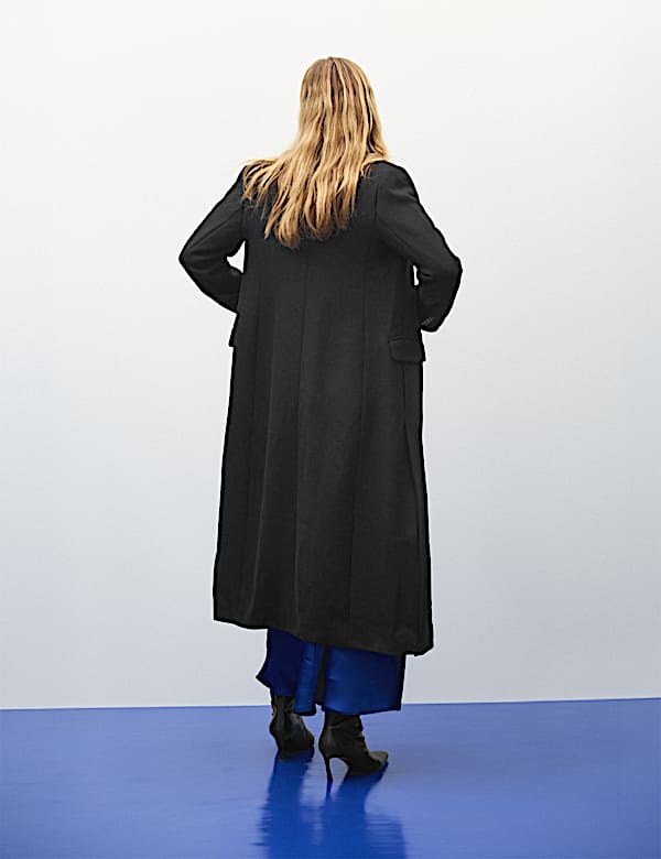 Double Breasted Longline Overcoat - CH