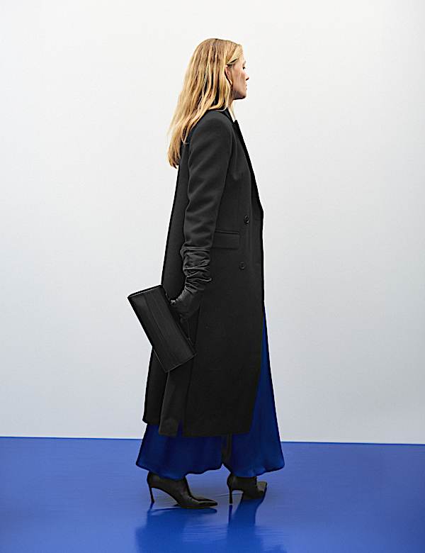 Double Breasted Longline Overcoat - CH