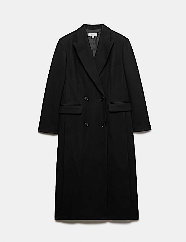 Double Breasted Longline Overcoat - CH