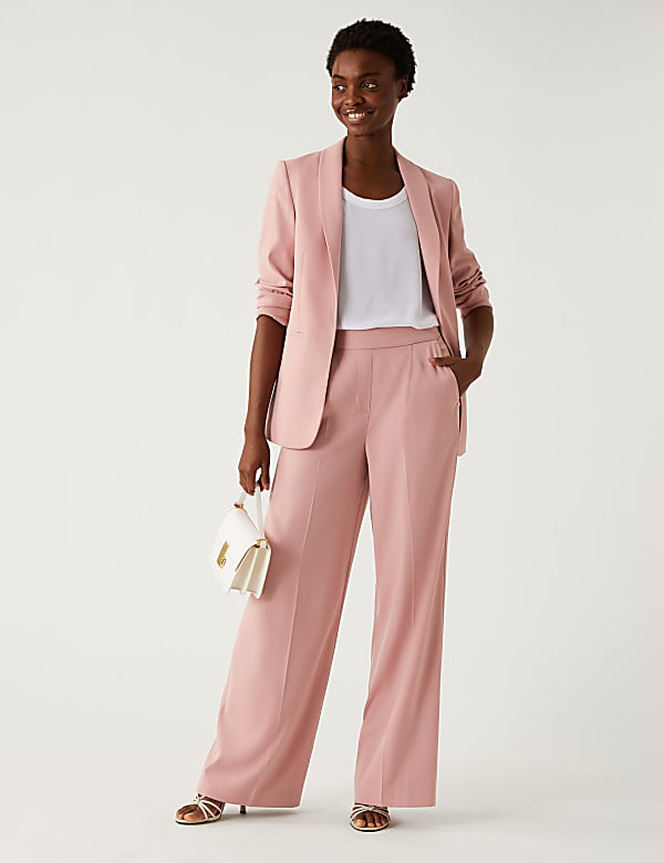 Satin Look Relaxed Blazer