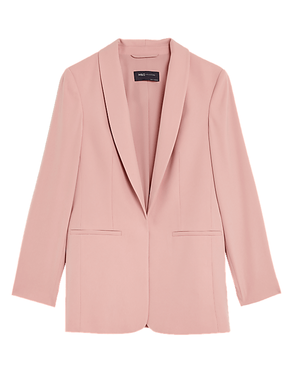 Satin Look Relaxed Blazer