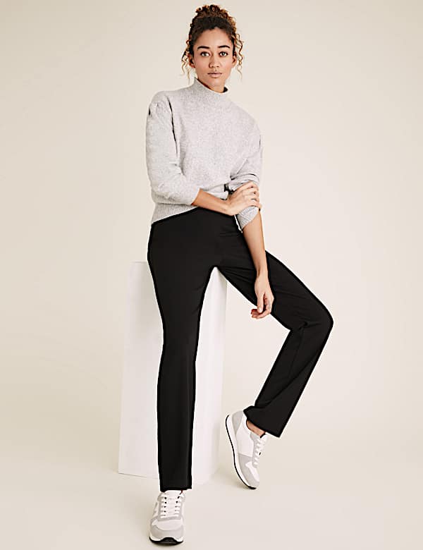 Jersey Straight Leg Trousers