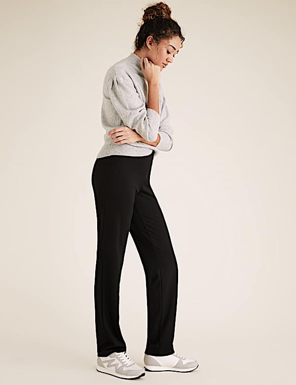 Jersey Straight Leg Trousers