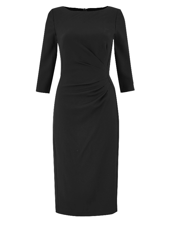 3/4 Sleeve Tailored Dress