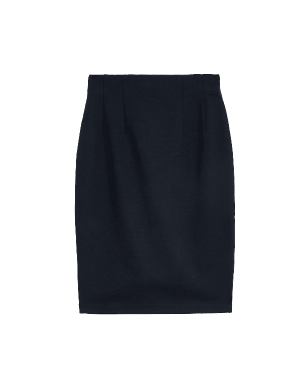 Jersey Knee Length Pencil Skirt
